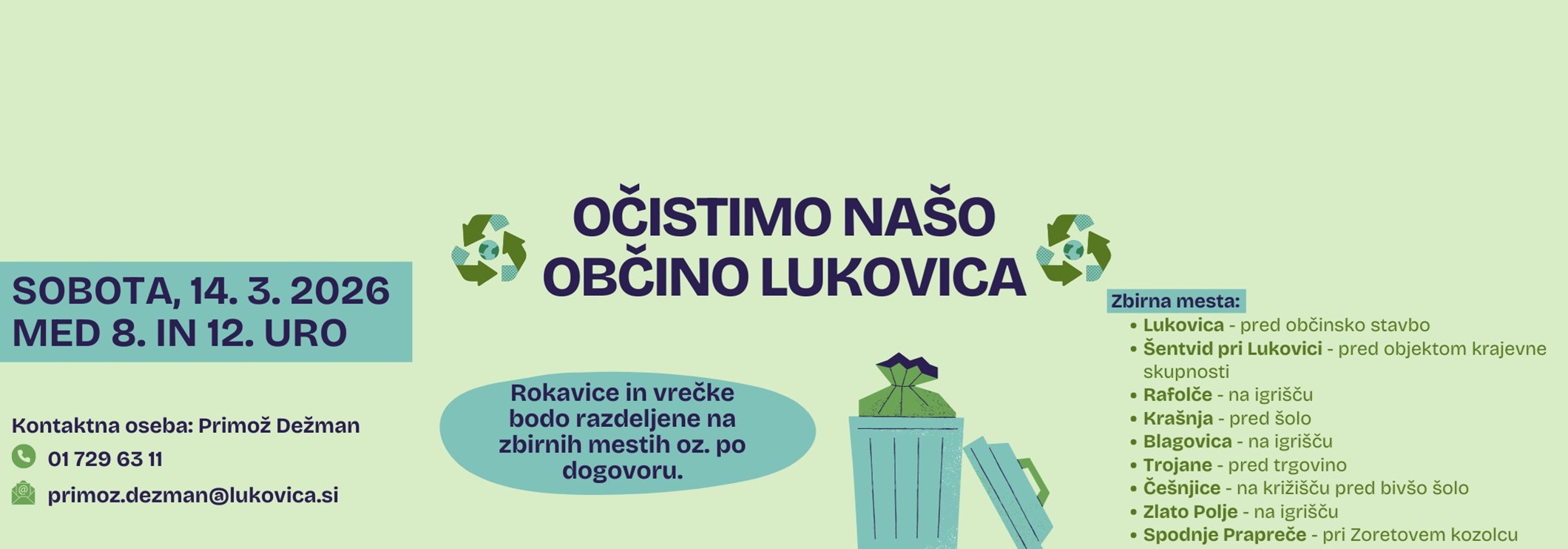 OČISTIMO NAŠO OBČINO LUKOVICA
